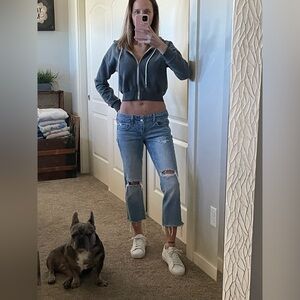 Y2K AE low rise cropped jeans 🔥